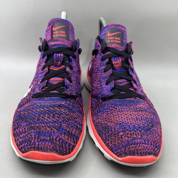Nike Free TR Flyknit Running Shoes Women Size 6.5 Purple Lightweight Sneakers - Picture 2 of 9
